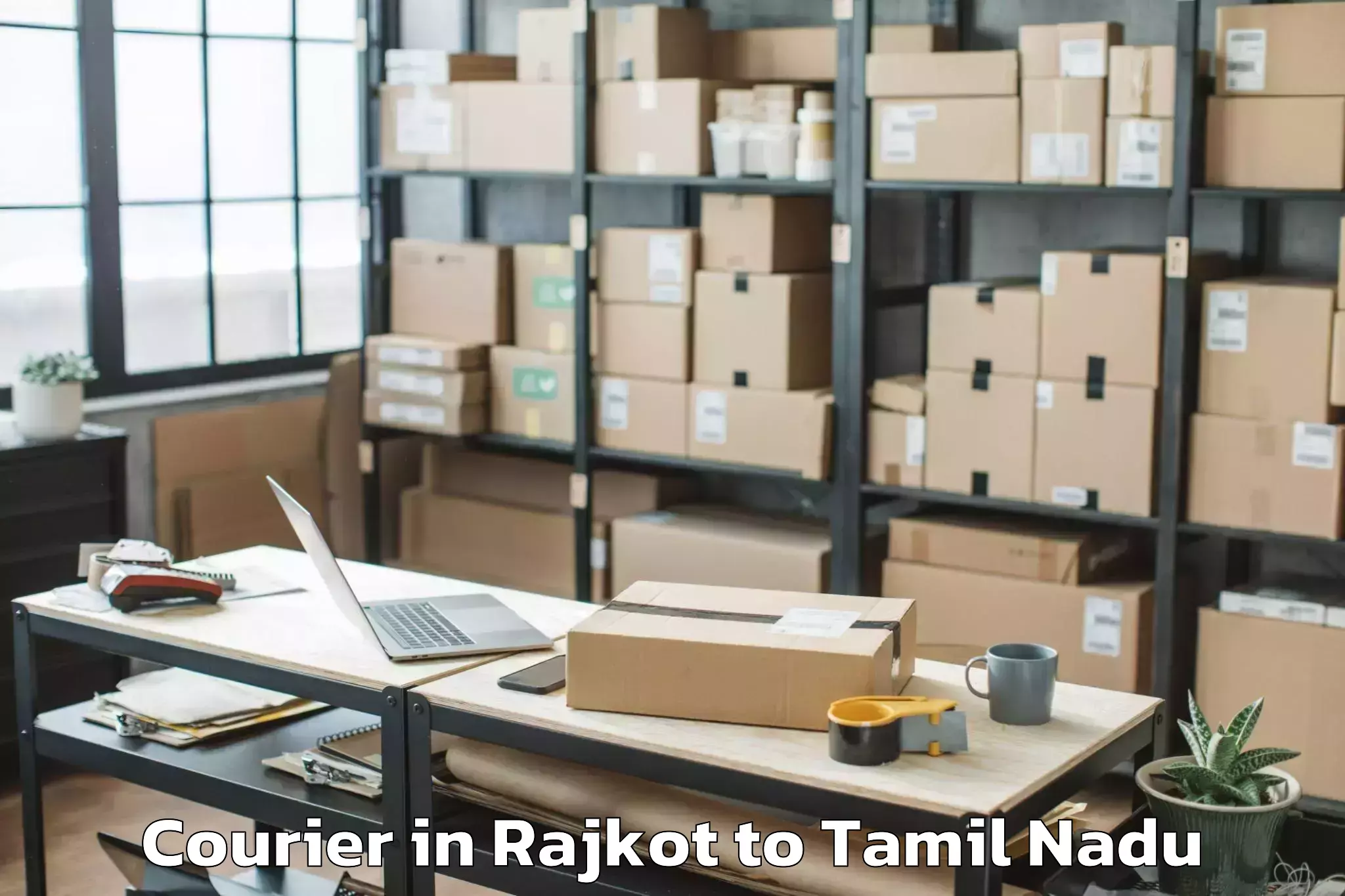 Easy Rajkot to Valangaiman Courier Booking